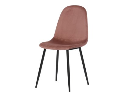 Jídelní židle, růžová, sametová látka, CT-971 PINK4 (Barva Růžová)