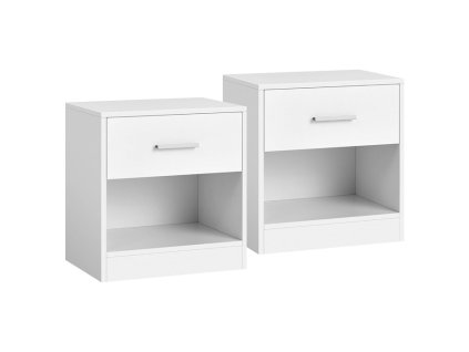 Odkládací stolek 39x28x41cm, mdf ANT-E1081 WT (Barva Bílá)