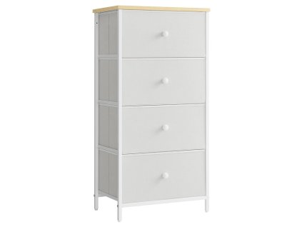 Komoda 45x30x92cm, mdf, bílá, AUK-E1031 WT (Barva Bílá)