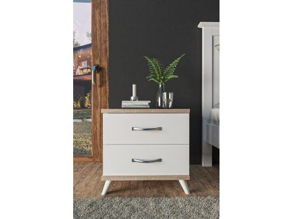 nocni stolek bily 1