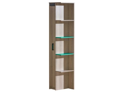 Kombinovaný regál ULTTIMO U5 jasan/zelená