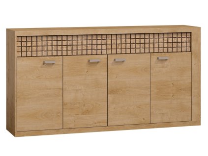 Komoda 4D2S NATURAL N9 dub ribbeck/vlnka