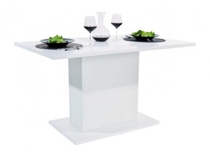 Jídelní stůl ANITA 1 bílá/bílý lesk