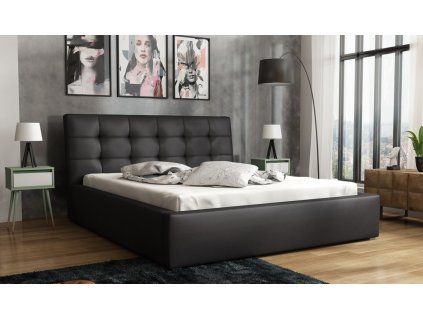 Postel TEKLI 200x200 výběr ekokůže (potah madryt 9333)
