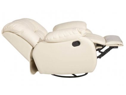 Křeslo relax RONALD PLUS BLOCK AKU kůže/ekokůže (potah kůže Cappuccino)