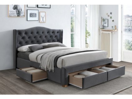 aspen ii bluvel 14 grey 3123 natural oak drawer open