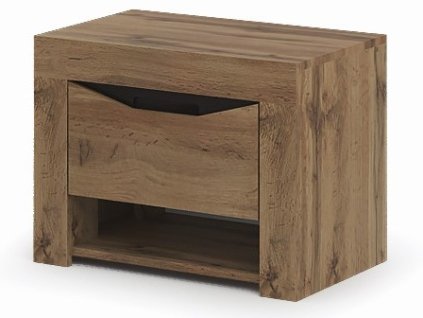Noční stolek PAOLA dub kraft zlatý/wenge