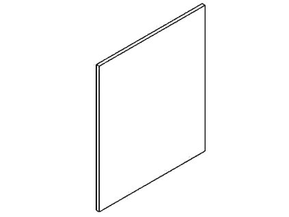 Dvířka na myčku 60 cm DARK BIS vysoká