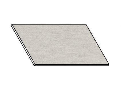 Kuchyňská pracovní deska 50 cm aluminium mat