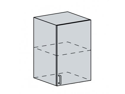 50H h. skříňka 1-dveřová GREECE bk/granát metalic