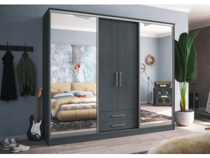 Skříň s posuv. dveřmi 270 cm EDITA wenge