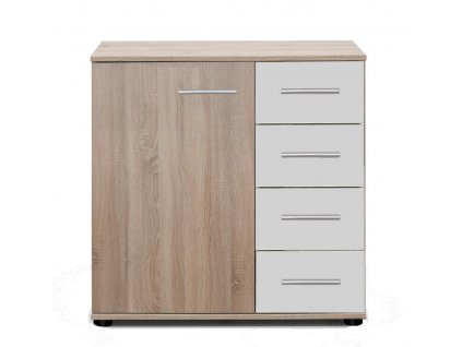 Komoda 1D4S MIRABEL 710 dub/bílá