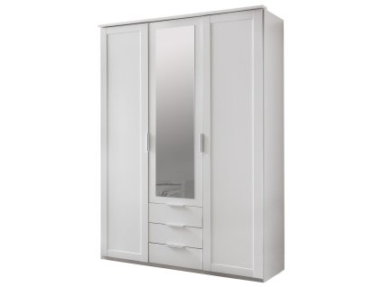 Šatní skříň 3D3S se zrcadlem MARGITA 564 bílá