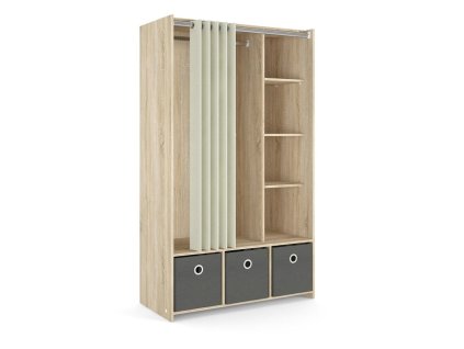 Skříň Harmony 120 dub sonoma/beige/grey