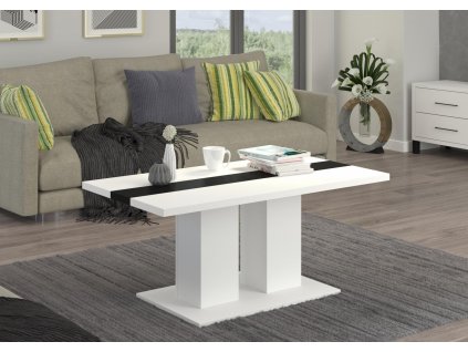 Konferenční stolek Boris bílá/černá