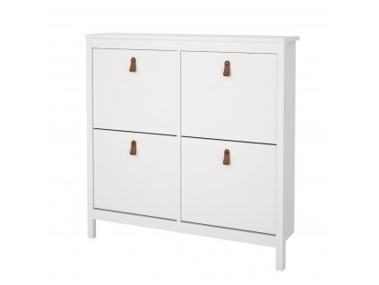 Výklopný botník Real bílá