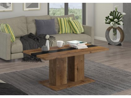 Konferenční stolek Boris dub lefkas/černá