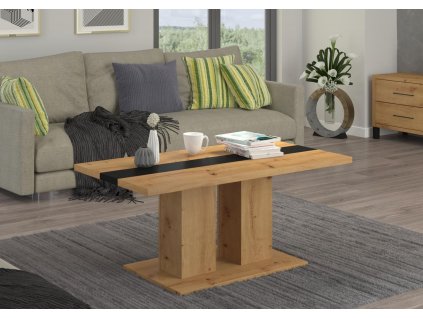 Konferenční stolek Boris dub artisan/černá