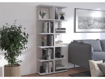 Knihovna Marek 05 světle šedá