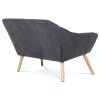 Dvoumístná pohovka, šedá, látka, AK-322 GREY2 (Barva Béžová)