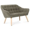 Dvoumístná pohovka, šedá, látka, AK-322 GREY2 (Barva Béžová)