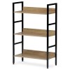 Regál, mdf, hnědá, GD-313 OAK (Barva Přírodní)