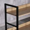 Regál, mdf, hnědá, GD-314 OAK (Barva Hnědá)