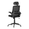 Kancelářská židle, houpací mechanismus, černá síťovina, KA-Q842 BK (Barva Černá)