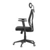 Kancelářská židle, houpací mechanismus, černá síťovina, KA-Q851 BK (Barva Černá)