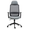 Kancelářská židle, houpací s polohovou aretací, šedá síťovina, KA-V324 GREY (Barva Šedá)