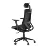 Kancelářská židle, synchronní mechanismus, černá síťovina, KA-W002 BK (Barva Černá)