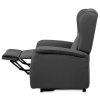 Polohovací křeslo, elektrické kabelové ovládání, šedá, látka, TV-1192 GREY2 (Barva Šedá)