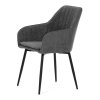 Jídelní židle, šedá, látka, DCL-221 GREY2 (Barva Šedá)