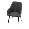Jídelní židle, šedá, látka, DCL-221 GREY2 (Barva Šedá)