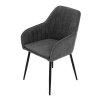Jídelní židle, šedá, látka, DCL-221 GREY2 (Barva Šedá)