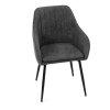Jídelní židle, šedá, látka, DCL-221 GREY2 (Barva Šedá)