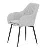 Jídelní židle, šedá, látka, DCL-221 GREY2 (Barva Šedá)