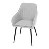Jídelní židle, šedá, látka, DCL-221 GREY2 (Barva Šedá)