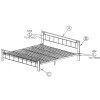 Postel HIERO 180x200 cm + 2 ks matrace LITERA 90