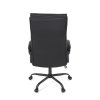 Kancelářské křeslo, houpací mechanismus, černá ekokůže, KA-Y346 BK (Barva Černá)