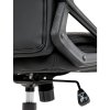 Kancelářské křeslo, houpací mechanismus, černá ekokůže, KA-Y346 BK (Barva Černá)