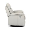 TV polohovací křeslo s elektrickým ovládáním, potah ekokůže v barvě lanýž