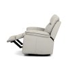 TV polohovací křeslo s elektrickým ovládáním, potah ekokůže v barvě lanýž