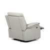 TV polohovací křeslo s elektrickým ovládáním, potah ekokůže v barvě lanýž