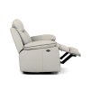 TV polohovací křeslo s elektrickým ovládáním, potah ekokůže v barvě lanýž