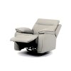 TV polohovací křeslo s elektrickým ovládáním, potah ekokůže v barvě lanýž