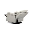 TV polohovací křeslo s elektrickým ovládáním, potah ekokůže v barvě lanýž
