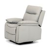 TV polohovací křeslo s elektrickým ovládáním, potah ekokůže v barvě lanýž
