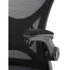 Kancelářská židle, houpací mechanismus, černá, KA-K2021 BK (Barva Černá)