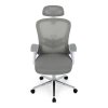 Kancelářská židle, houpací mechanismus, šedá, KA-K2031 GREY (Barva Šedá)
